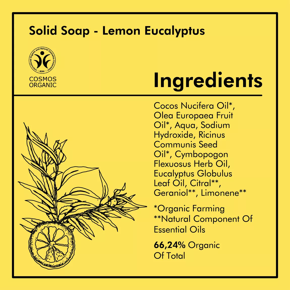 NICAMA - Duschseife - Lemon-Eukalyptus - 100g