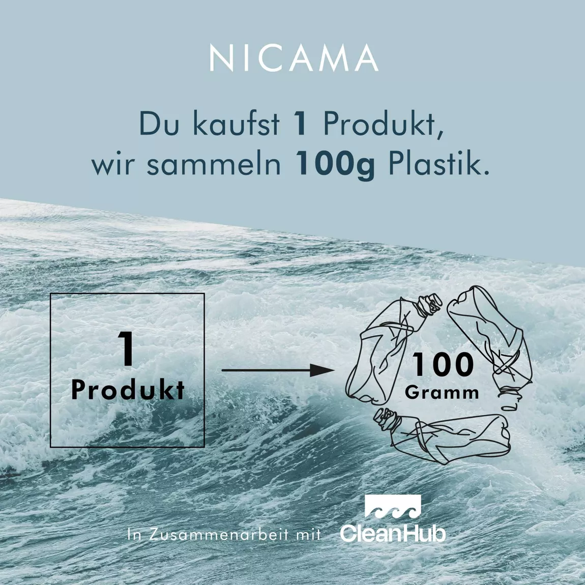 NICAMA - Duschseife - Lavendel-Limette - 100g