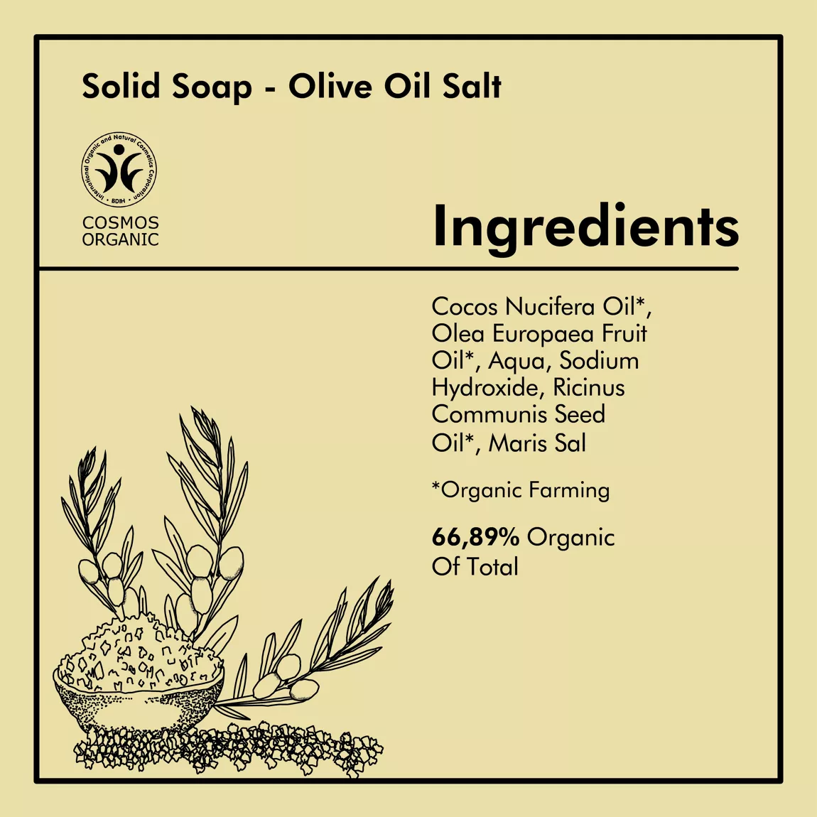 NICAMA Duschseife - Olivenöl-Salz - 100g