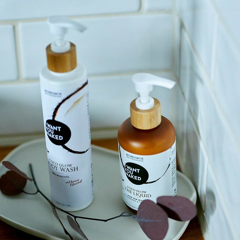 I WANT YOU NAKED - THE LIQUID Handseife Coco Glow mit Bio-Kokosöl
