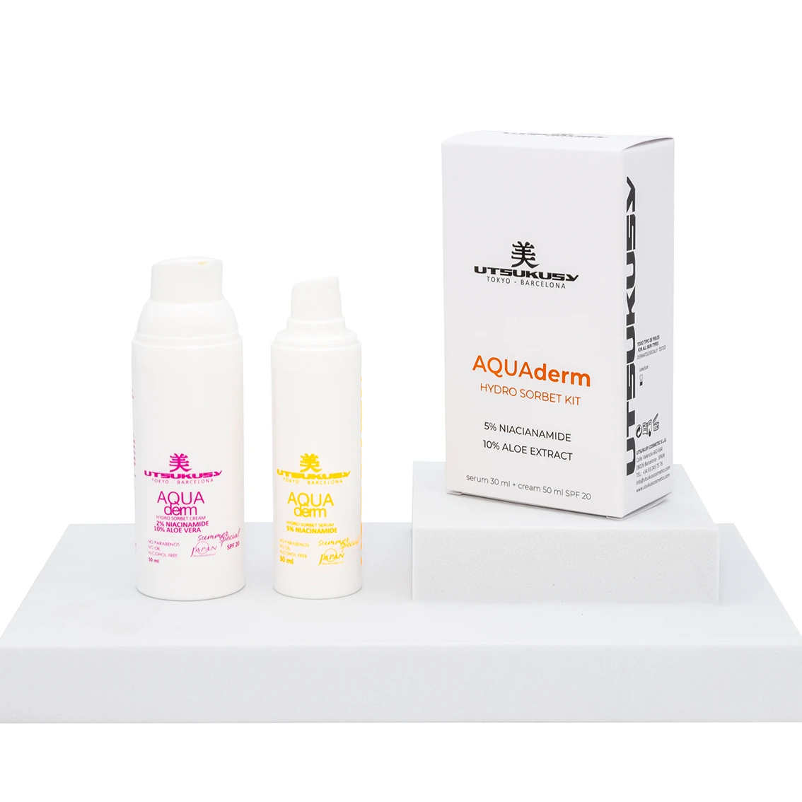 Aquaderm Gesichtscreme und Serum  - Sommerpflege