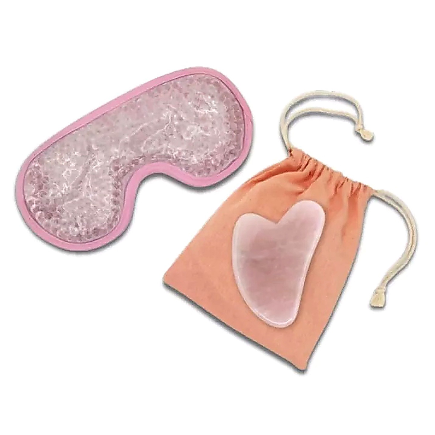 Gua Sha Massage Set mit Gua Sha Stein aus Rosenquarz