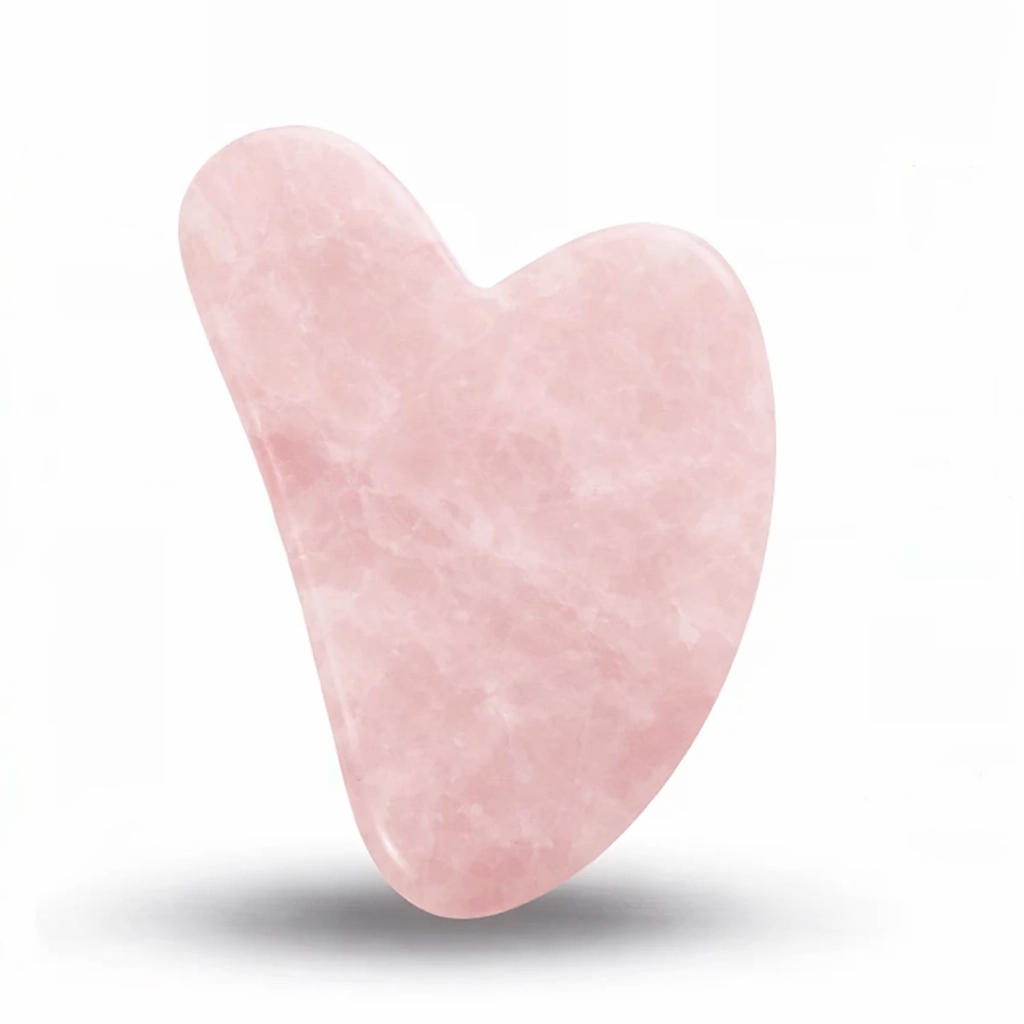 Gua Sha Massage Stein Rosenquarz 